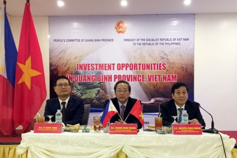 Tổ chức hội nghị xúc tiến đầu tư vào Quảng Bình tại Philippines